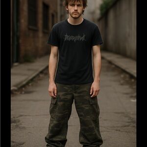 NWT Persona Men’s Camo Cargo Pants 30x31 Baggy Streetwear Military Style